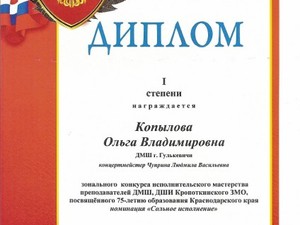 Результаты конкурса исполнительского мастерства